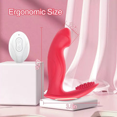 App Control Wiggling & Vibrating Double Stimulation Dildo