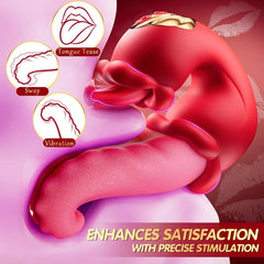 Medusa - Pall in 1 Tongue Thrusting Vibrators Dildo Rose Sex Toys