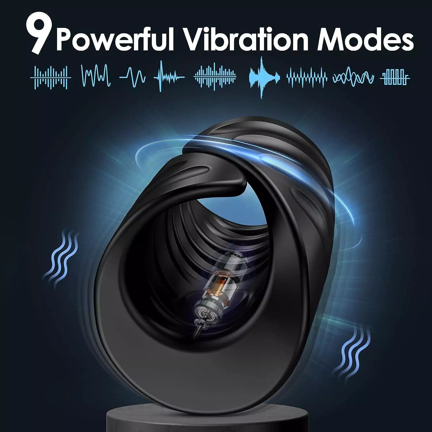 Belt Design Ribbed Tunnel APP Control Male Masturbator Penis Vibrator Trainer