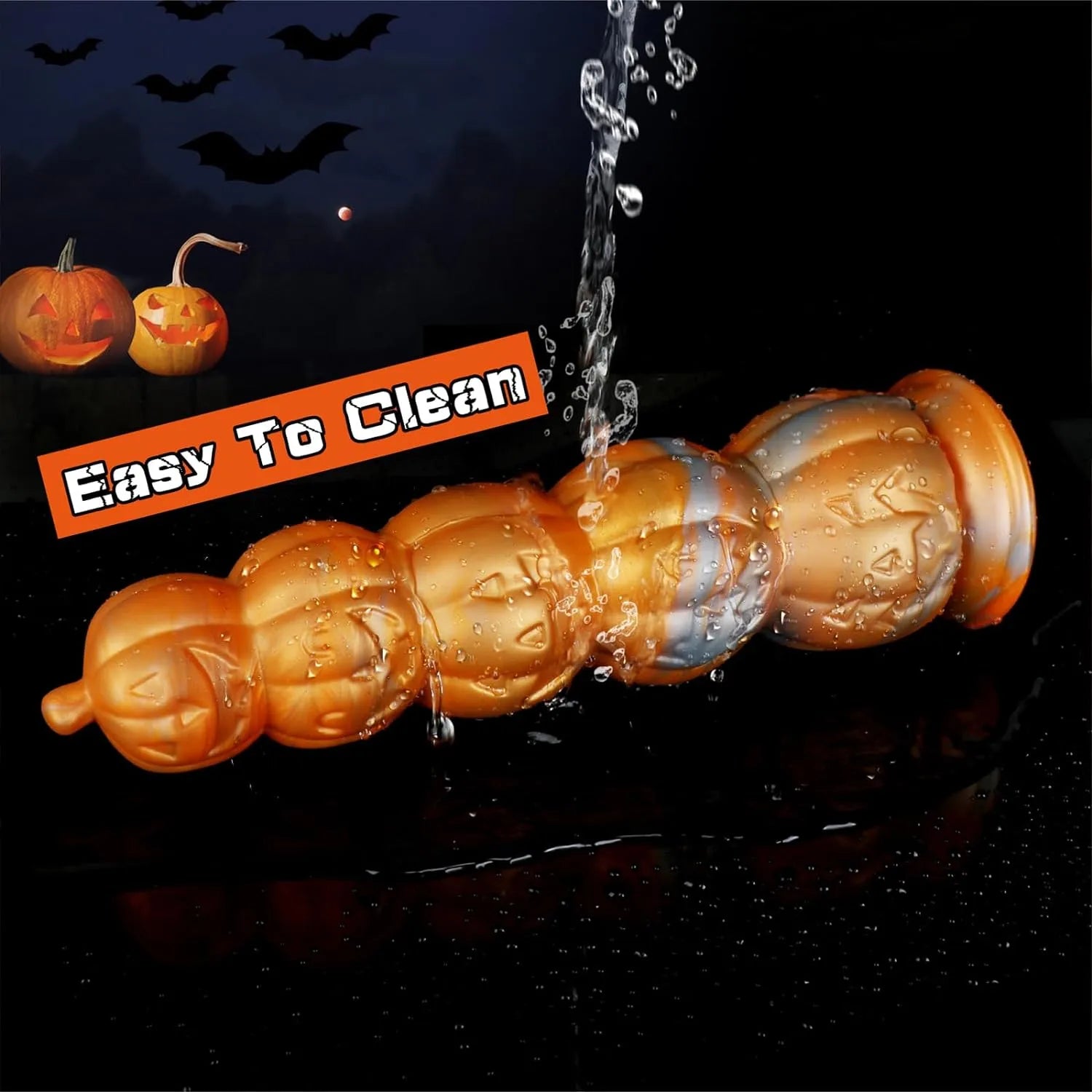 Huge Fantasy Dildo for Halloween2024 with Suction Cup 2 sizes smashing pumpkins