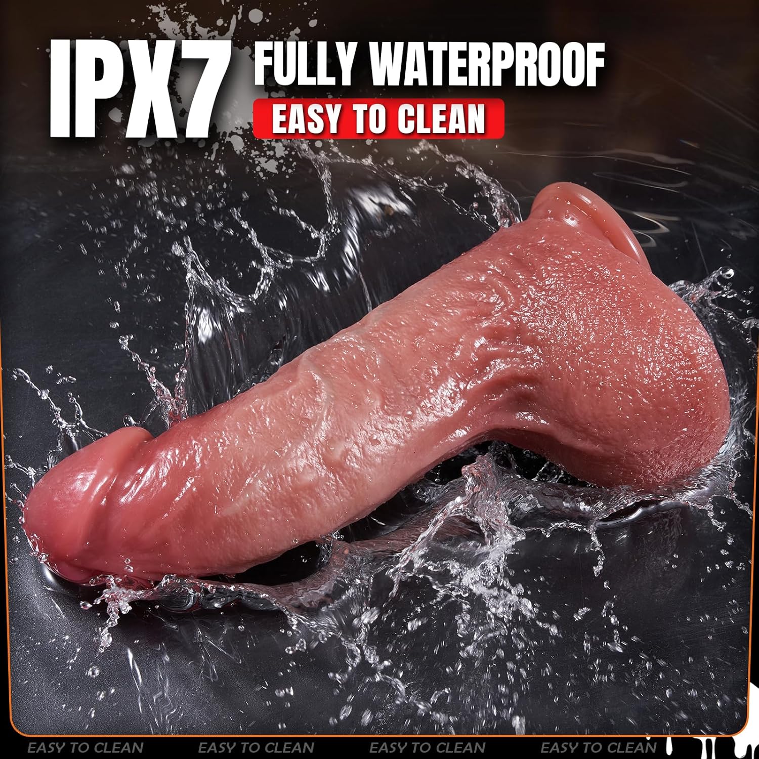 Realistic Curved Dildo with Thrusting, Heating & Vibration