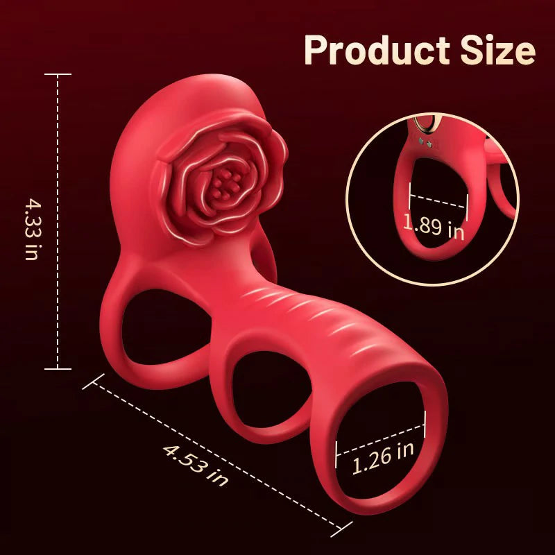 3-in-1 wearable cock ring and sleeve thicker & harder & longer app control