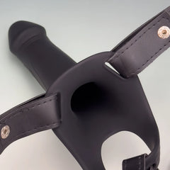 Premium Hollow Penis Extension Sleeve with Harness | 2" Enhancer