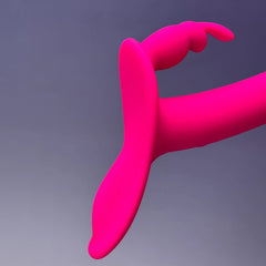 SharedHarmony - 3-in-1 Vibrating Strap-On with Rabbit Stimulator & Wearer Pad