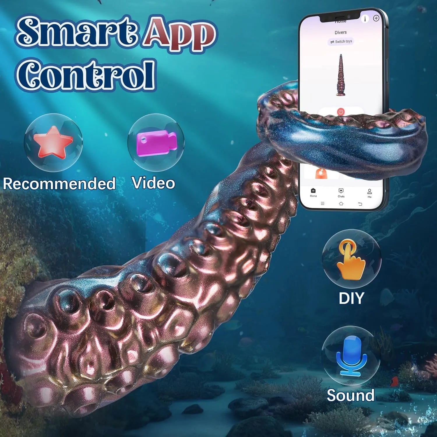 14.6'' Monster Anal Dildo Fantasy Dildos App & Remote Control