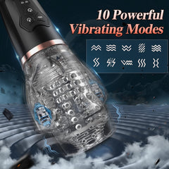 Rocket - Vibro blow Blowjob masturbator with 5 Suction & 10 Vibration