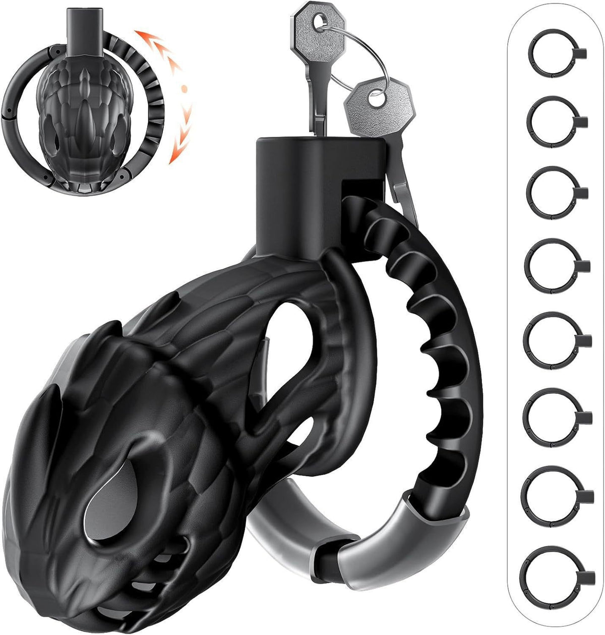Adjustable Hollow Out Male Chastity Cage