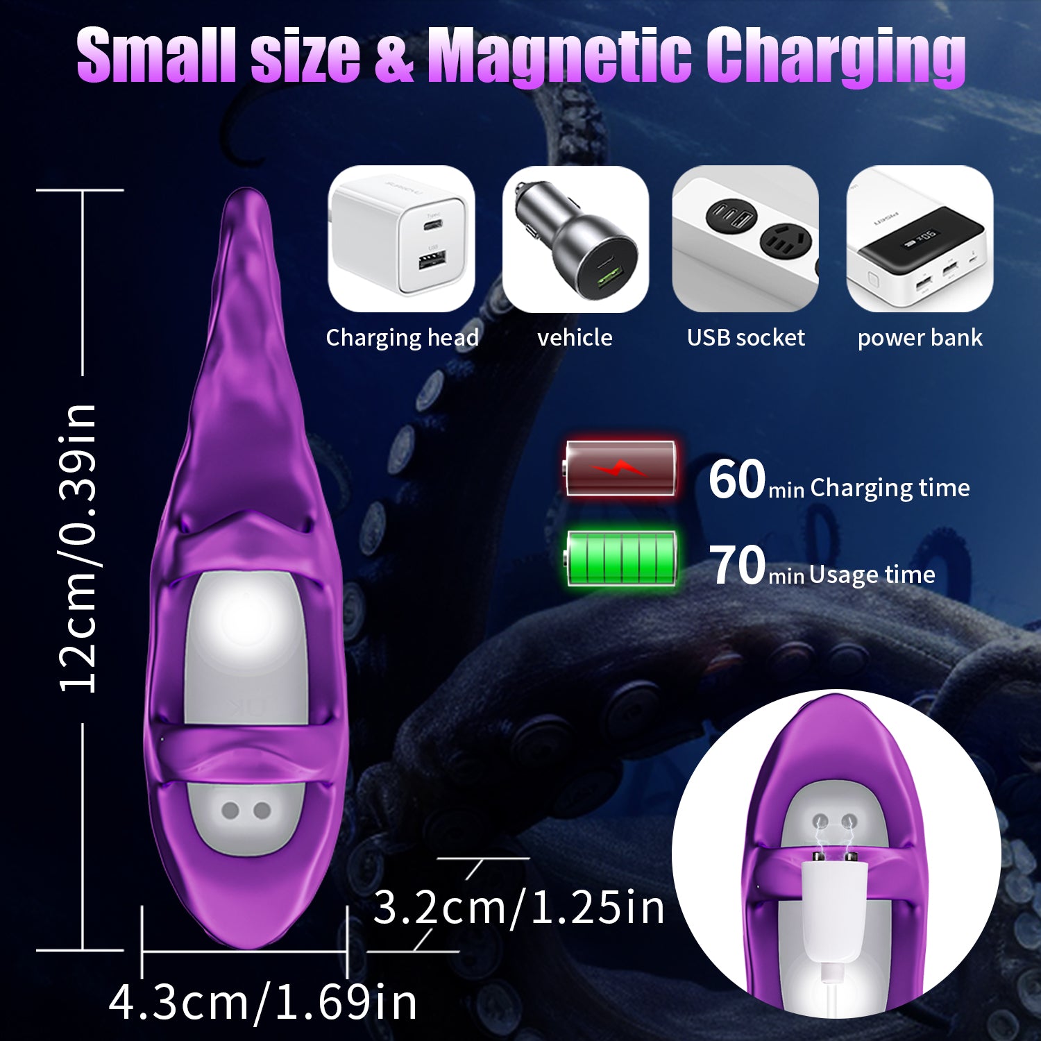Realistic Octopus Tentacle Vibrator – Finger Clitoral Stimulator
