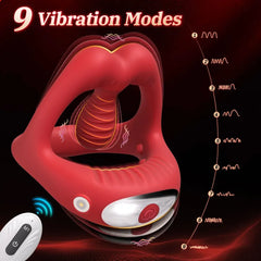 Dual-Motor Couples Vibrating Stamina Ring