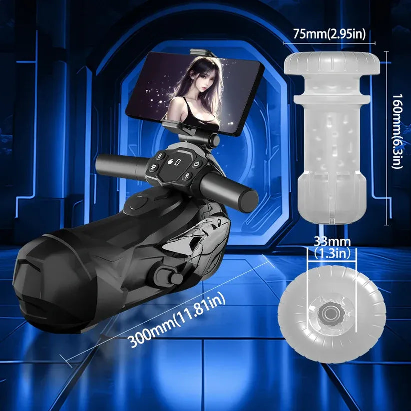 MECHREVO - Motorcycle Masturbation Cup Heating Sex Toys