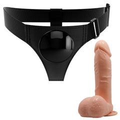 Strap-On Harness with Suction Cup Dildos for Lesbian