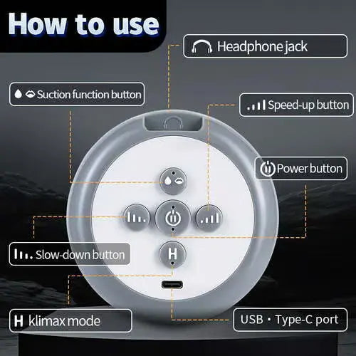 Jackson - Auto Lube Stroker Telescopic Sucking Wearable/Handheld Low Noise