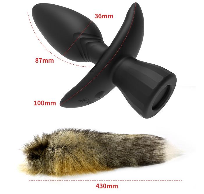 Love vibro wag Tail butt plug with remote control