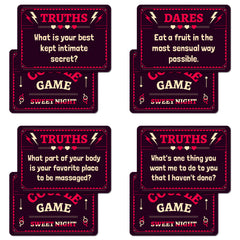 Truths or Dares - 50 Romantic Night Cards for Couples: Flirty Tension Game Props Sexy Game