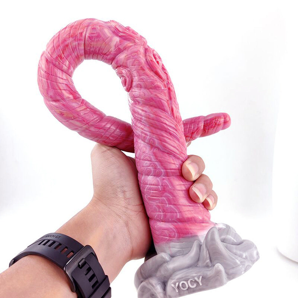 Unicorn's horn - 17.9in Super Long Monster Snake Anal Plug Silicone Dildo