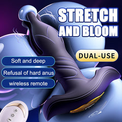 Inferno Bloom Wearable Prostate Vibrator - 10 Thrusting Modes - 100% Waterproof & Remote Controlled