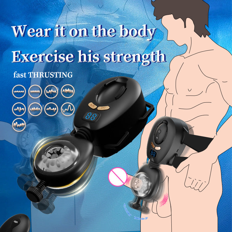new type Adjustable Belt-Driven Vibrating Stroker for Male Training Pumpy Joy new type Adjustable Belt-Driven Vibrating Stroker for Male Training Pumpy Joy
