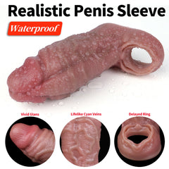 Sparta - 5.5" Realistic Penis Sleeve Male Extender