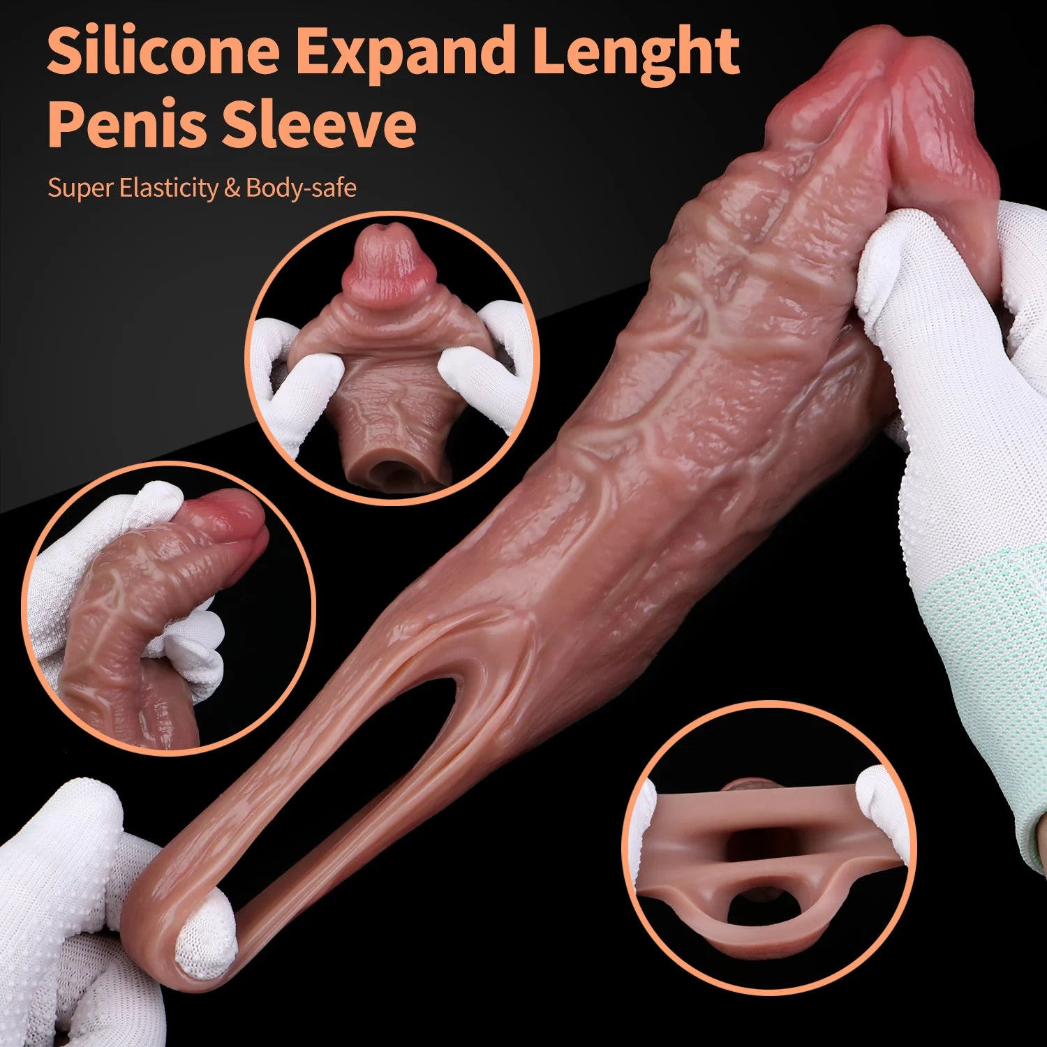 Sparta - 5.5" Realistic Penis Sleeve Male Extender