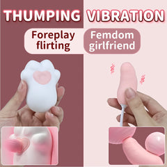 Meow -  Cat Paw Kawaii Sucking & Tapping Clit Vibrator