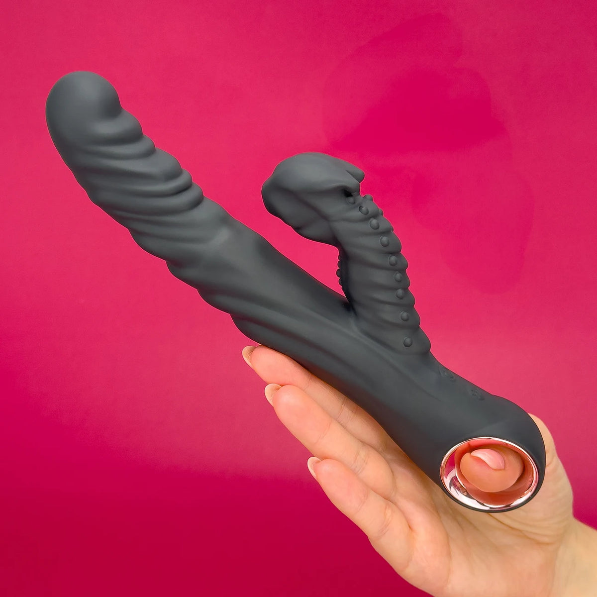 Thrusting Fantasy Rabbit Vibrator: Dual-Action Dragon G-Spot & Clitoral Stimulator