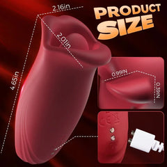 Biting and Licking Clitoris and Nipple Stimulator Vibrator