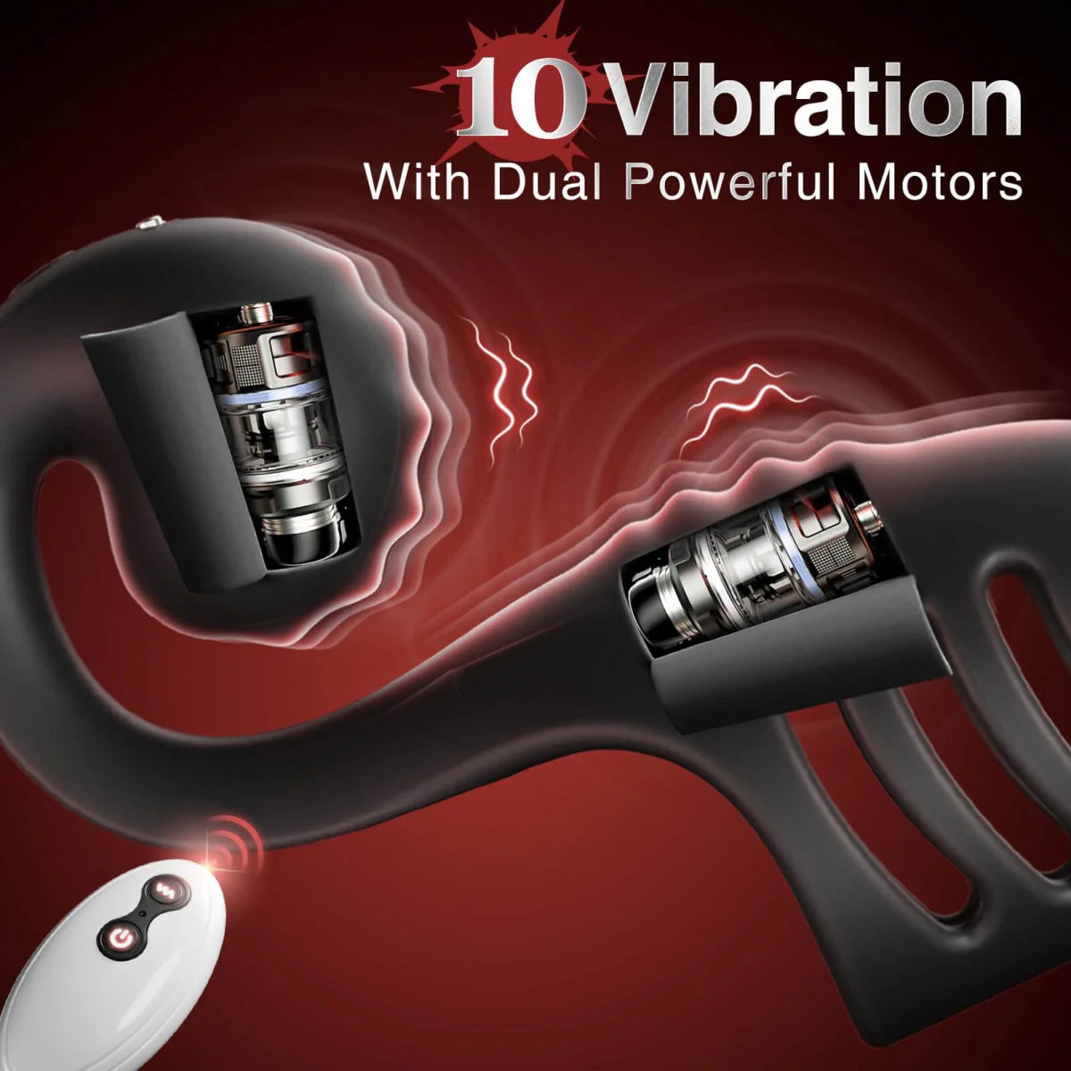 Multi-Stimulation Snail-Shaped Penis Sleeve Ring with 10 Vibration Modes