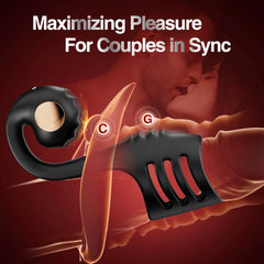 Multi-Stimulation Snail-Shaped Penis Sleeve Ring with 10 Vibration Modes
