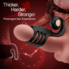 Multi-Stimulation Snail-Shaped Penis Sleeve Ring with 10 Vibration Modes