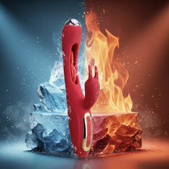 Hot & Cold Play Dual-Action Rabbit Vibrator - Temperature Play & G-Spot Massager