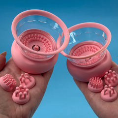 Premium Vibrating Nipple Suckers | Hands-Free Breast Stimulator