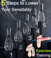 Automatic Sucking Masturbator for Men Real Oral Sex Glans Trainer Penis Massage Male Masturbator Glans Vibrator Toy