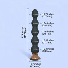 Premium Dual-Motor Vibrating Anal Beads | Remote Control Anal Toy