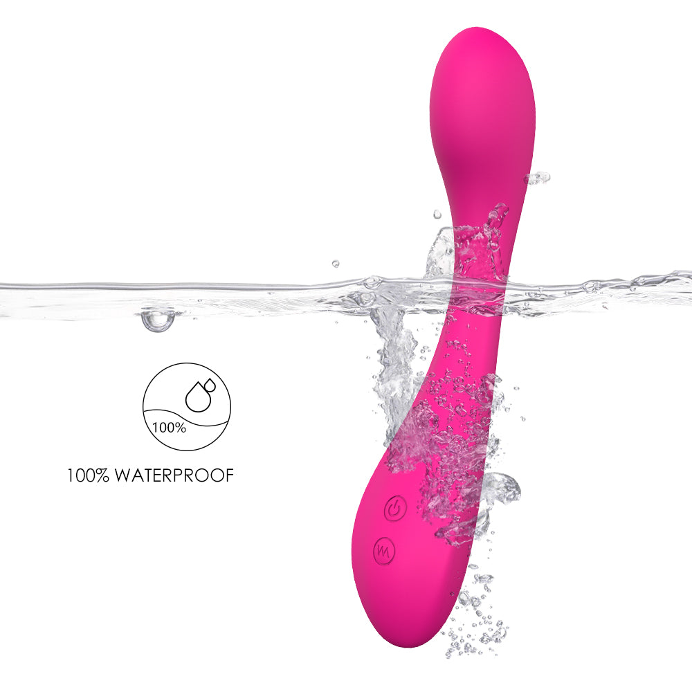 8.74inch Rabbit Vibrator 9 Speeds Rechargeable Waterproof Sex Toy for Women